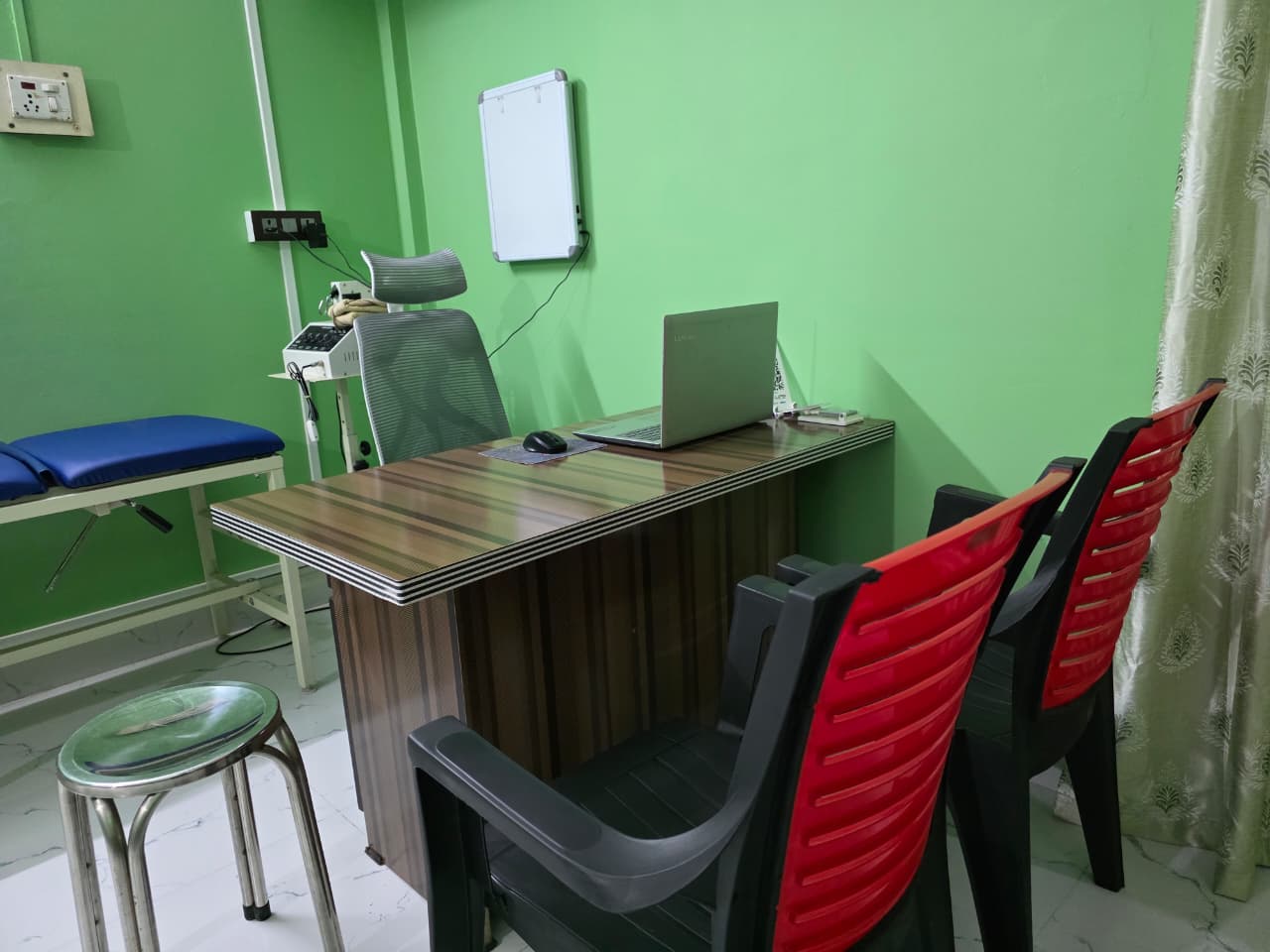 Patient consultation area inside Upliva Physiotherapy Clinic