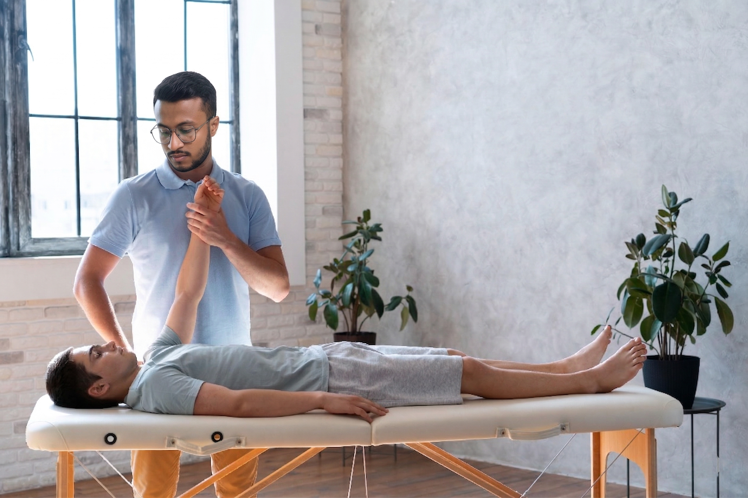Physiotherapy treatment session